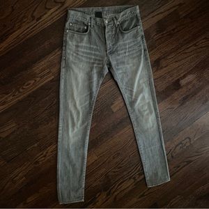 Dior Home Denim Made In Japan AW13 Grey Jeans Slim/Skinny Hedi Silmane Sz 29
